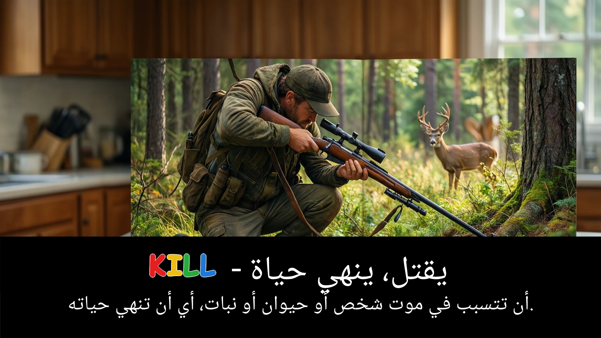 Arabic Illustration for kill